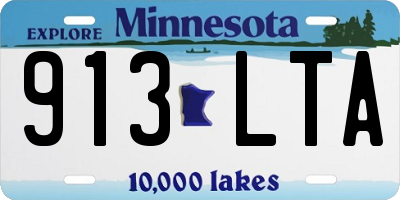 MN license plate 913LTA