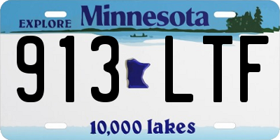MN license plate 913LTF