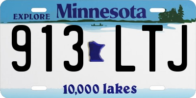 MN license plate 913LTJ