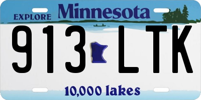 MN license plate 913LTK