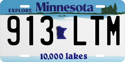 MN license plate 913LTM