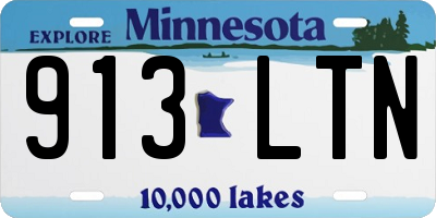 MN license plate 913LTN