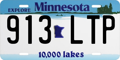 MN license plate 913LTP