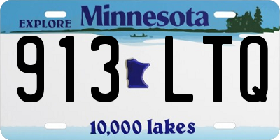 MN license plate 913LTQ