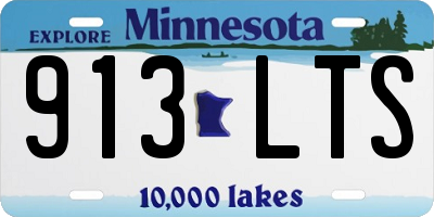 MN license plate 913LTS