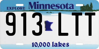 MN license plate 913LTT