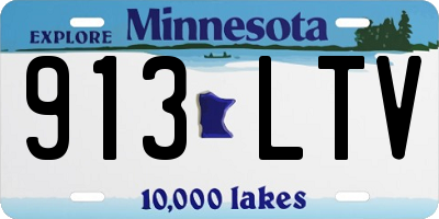 MN license plate 913LTV