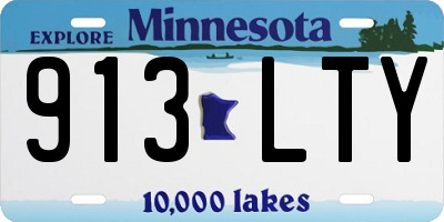 MN license plate 913LTY