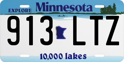 MN license plate 913LTZ