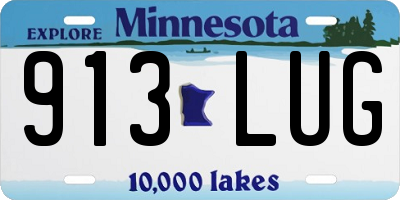 MN license plate 913LUG