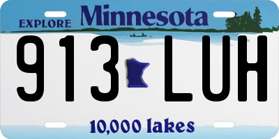MN license plate 913LUH
