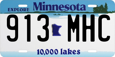 MN license plate 913MHC