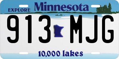 MN license plate 913MJG