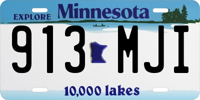 MN license plate 913MJI