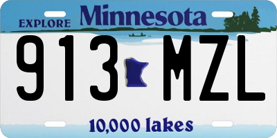 MN license plate 913MZL
