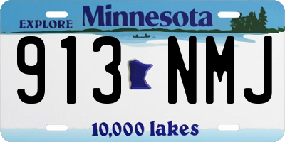 MN license plate 913NMJ