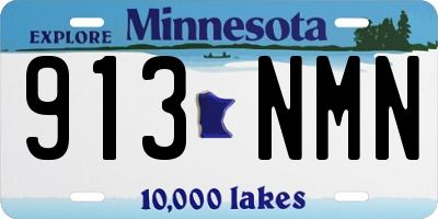 MN license plate 913NMN