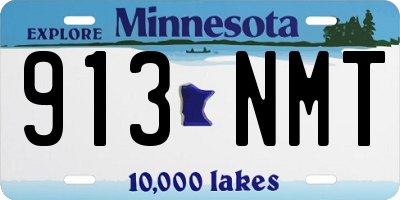 MN license plate 913NMT