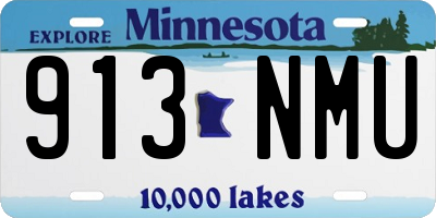 MN license plate 913NMU