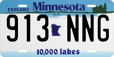MN license plate 913NNG