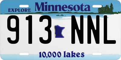 MN license plate 913NNL