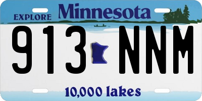 MN license plate 913NNM
