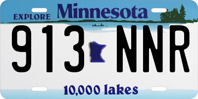 MN license plate 913NNR