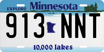 MN license plate 913NNT