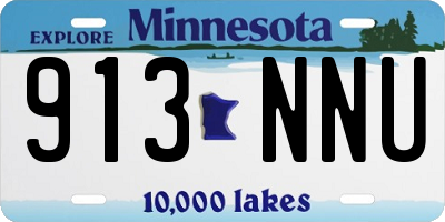 MN license plate 913NNU