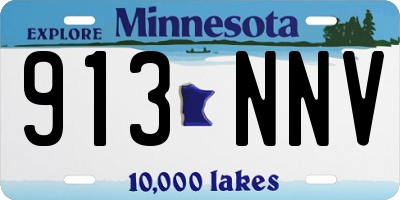 MN license plate 913NNV