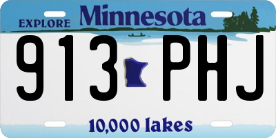 MN license plate 913PHJ