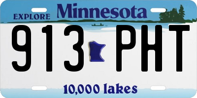 MN license plate 913PHT