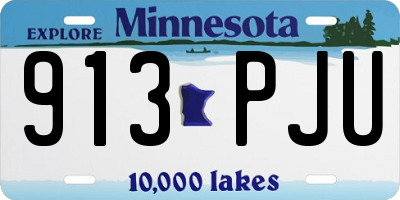 MN license plate 913PJU