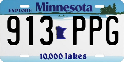 MN license plate 913PPG