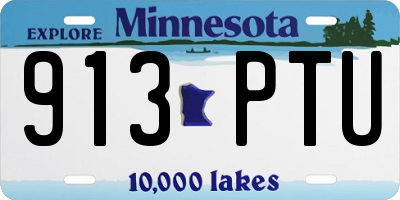 MN license plate 913PTU