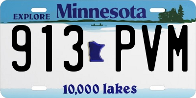 MN license plate 913PVM