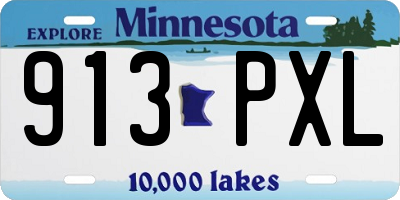 MN license plate 913PXL