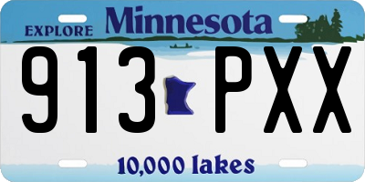 MN license plate 913PXX