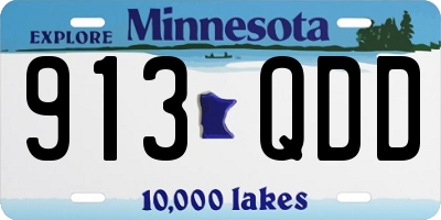 MN license plate 913QDD