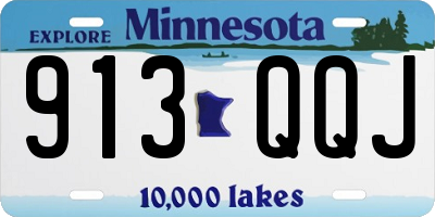 MN license plate 913QQJ