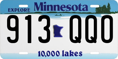 MN license plate 913QQO