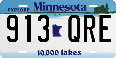 MN license plate 913QRE