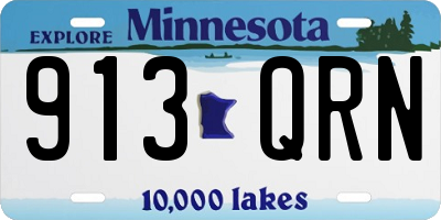 MN license plate 913QRN