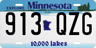 MN license plate 913QZG