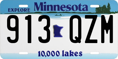 MN license plate 913QZM