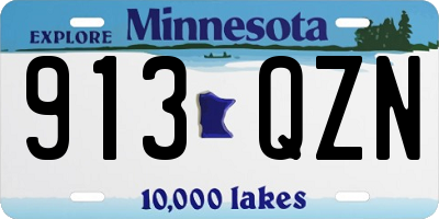 MN license plate 913QZN