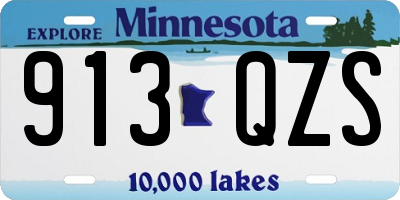 MN license plate 913QZS