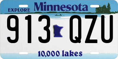MN license plate 913QZU