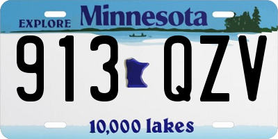 MN license plate 913QZV