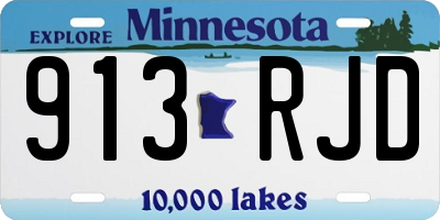 MN license plate 913RJD